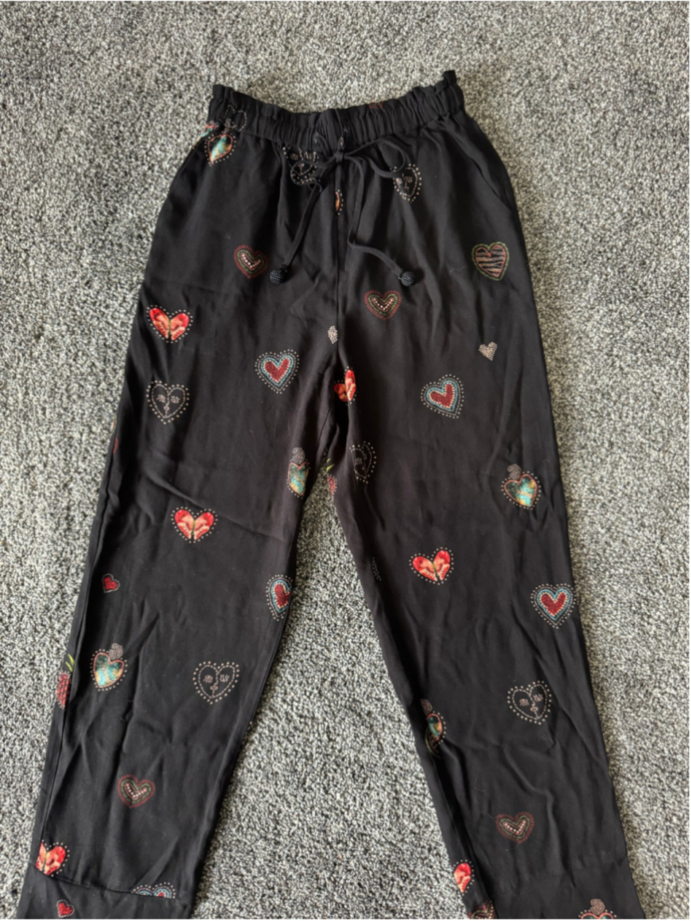 Women's Farm Rio Benicia Wide-Leg Trousers Black Printed Size XS - Picture 6 of 14